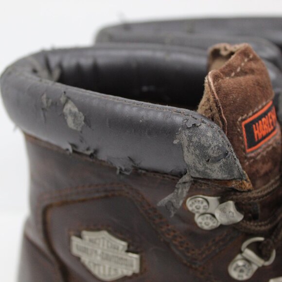 Harley Davidson Brown Leather Riding Boots Stock #91006 Size 8 US - Picture 7 of 13